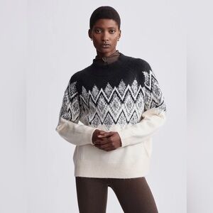 Varley Monochrome Geometric Women's Sweater